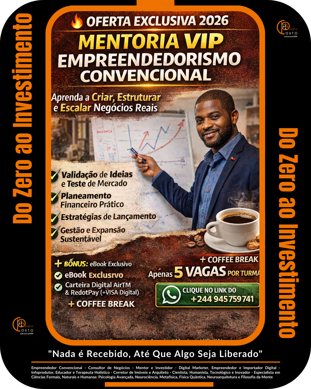 MENTORIA PREMIUM INDIVIDUAL | Empreendedorismo Convencional em Angola