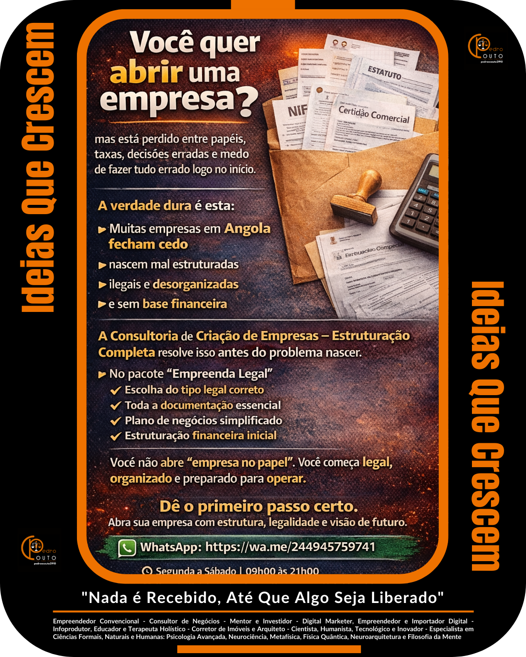 Consultoria de Criação de Empresas em Angola | Estruturação Completa, Legal e Financeira para Começar Certo