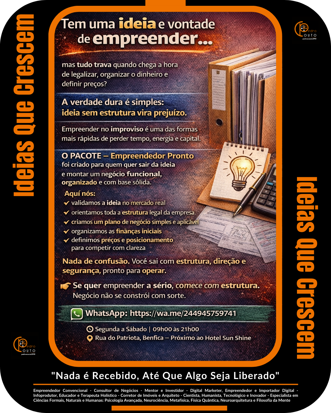 Consultoria de Negócios em Angola | Pacote Empreendedor Pronto para Estruturar, Lançar e Operar com Segurança