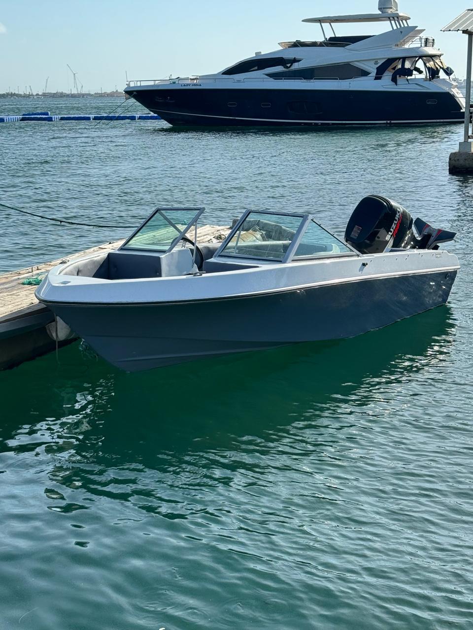 🚤 LANCHA + MOTOR SUZUKI 115HP – PRONTA A NAVEGAR – LUANDA